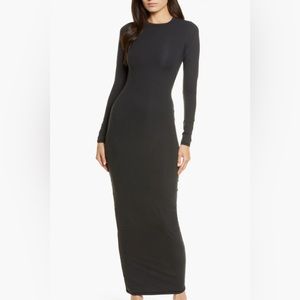 Fits Everybody Long Sleeve Crewneck Dress